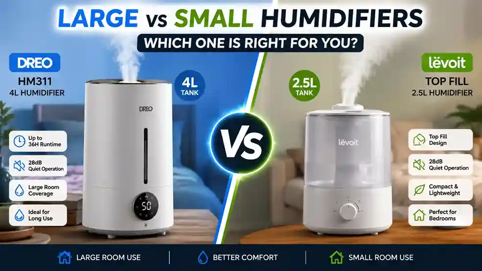 Large vs Small Humidifier: Which Humidifier Type To Buy 2026