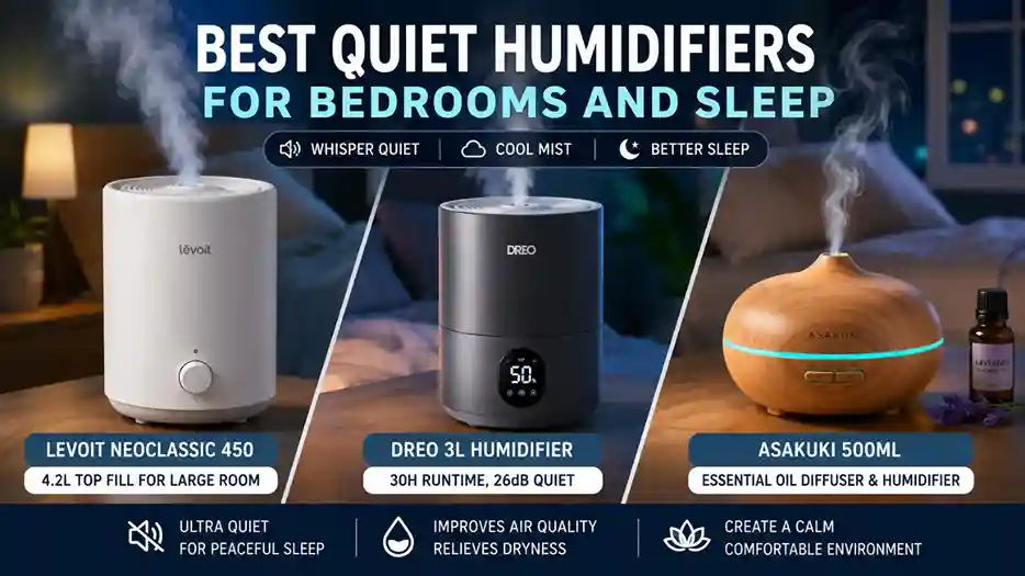 Quiet humidifiers